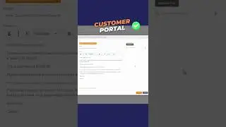 Delight Your Customers with Our Feature-Rich Customer Portal! 🌟 #shorts