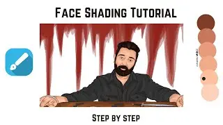 Face shading Tutorial | Step by Step | infinite design | Heartist