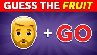Guess The Fruit And Vegetable By Emoji 🍒🍎 | Emoji Quiz