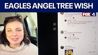 Fort Worth boy's Angel Tree wish granted by Eagles fans
