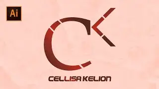 CK Logo Creative Design in Adobe Illustrator || Illustrator Tutorial