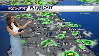 Showers and thunderstorms to move across Central Florida Monday afternoon | August 4 forecast