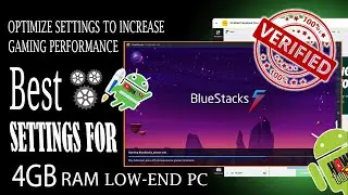 BlueStacks 5 on windows Download install and Best Settings For Low End PC 2022 | How to Fix