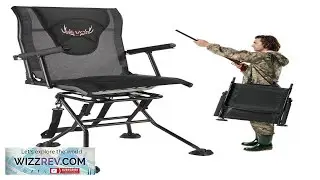 VEVOR Lightweight Hunting Chair  360 Silent Swivel Seat