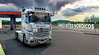 ETS2 - Mercedes-Benz New Actros (Dotec) - Nordic Horizons + Snowymoon | Euro Truck Simulator 2 1.57