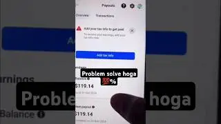 Facebook tax info #facebook #payment #hold#taxinformation
