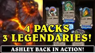 Hearthstone: 3 Legendaries in 4 Packs