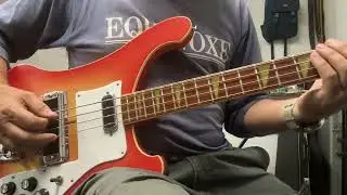 1975 Rickenbacker 4001 Bass - Fireglo - GHS Flatwound Strings