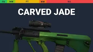 AUG Carved Jade - Skin Float And Wear Preview