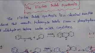 The Fischer indole synthesis/ Tamil/ CSIR NET/ GATE/ SET