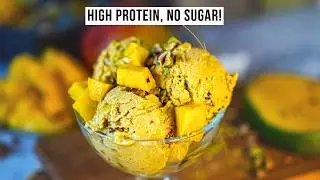 Healthy Mango Ice Cream - NO CREAM, NO REFINED SUGAR! No Machine | High Protein & Guilt-Free