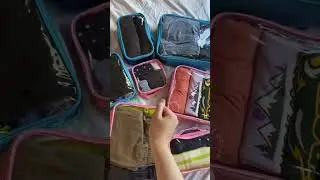 How to organize clothes for travel | Best suitcase organizer #shorts