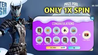 NEW WINTER WISH EVENT SPIN|FREEFIRE NEW EVENT|1 SPIN TRICK WINTER WISH EVENT|BLACK T-SHIRT IN 1 SPIN