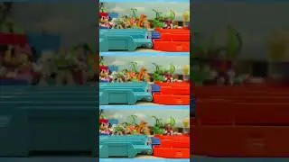 Can Mario win his first ever Funlings Cars Toy Car Racing Challenge? 🔴🏁 #shorts