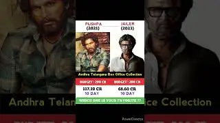Pushpa The Rise Vs Jailer Movie 10 Day Comparison || Box Office Collection #shorts #jailer #pushpa