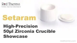 High-Precision 50&mu;l Zirconia Crucible Setaram Display丨Red Thermo