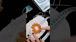 Fundo de bolsa 🧶🌼#bolsas #bolsacroche #shorts #shortvideo #crochet #hekle #handmade