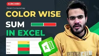 Is it possible in Excel 2025? | Color wise SUM | Excel AI 2025