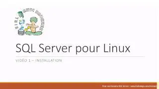 SQL Server sur Linux 01 - Installation