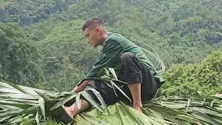 New roof completion process. Thang Hoa's daily work