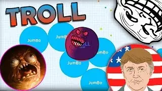 Agar.io - HOW TO GET BIG FAST  (TROLLING IN AGARIO)
