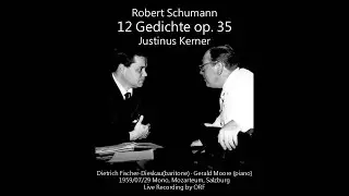 SCHUMANN: 12 Gedichte op. 35｜Fischer Dieskau 1959｜Dual Subtitles (DE/KR)