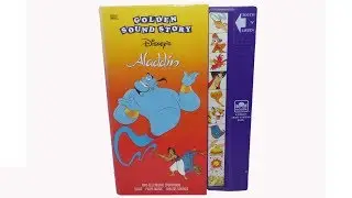 Disney golden sound story Aladdin book Deluxe Sound Story S.