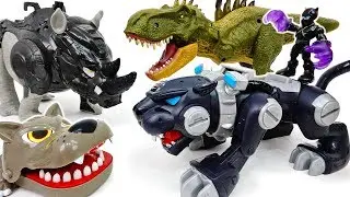 Diego Turned Into A Panther-Bot~! Ride On It Black Panther #ToyMartTV