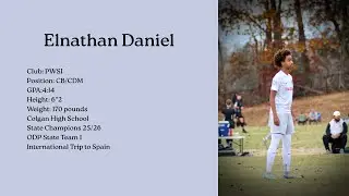 Elnathan Daniel | CB/CDM | Full Game Film | 9&ndash;0 Win vs Villarreal | ENCL RL