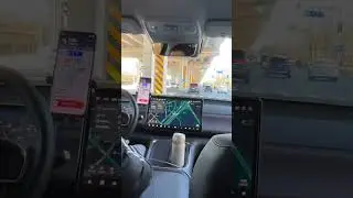 Taxi ride under a massive elevated highway in Beijing, China