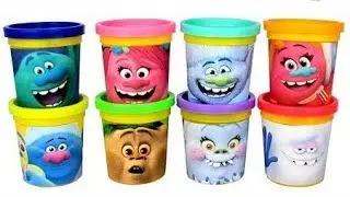Dreamworks Trolls Play Doh Can Heads Surprise Toys Trolls Blind Bags Surprise Eggs & Play Doh Molds