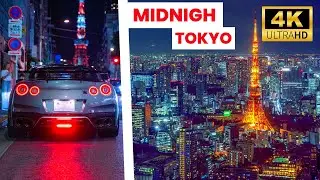 1 Hour GT-R Drive Around Shinjuku and Tokyo Highway at Night | Japan Travel Drive 4k