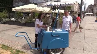 Kran&oacute;wka z saturatora w Katowicach 12.07.2019