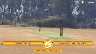 DISRUPTERS CC vs Defenders Cricket Club (DCC) live cricket match | Connections Premier League ED1 li