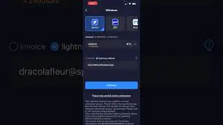 Bitcoin Mining App Withdraw Speed Wallet (Using Lightning Address) #bitcoin #mining #withdraw