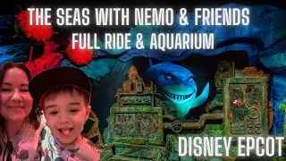 Disney Epcot The Seas with Nemo & Friends full ride plus aquarium tour