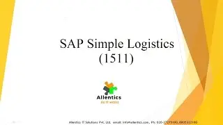 SAP Simple Logistics ONLINE Training Tutorial.