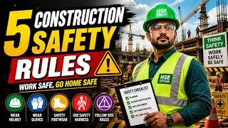 5 Golden Safety Rules for Construction Workplace | Golden Safety Rules for Construction Site 