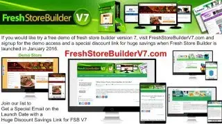 Fresh Store Builder Version 7 Free Demo and Discount Code Access
