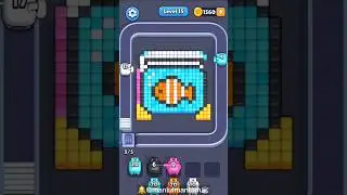 Pixel Flow Level 15 | Color Cubes & Pig Ammo #pixelflow #asmrgaming #manluimantamasmr