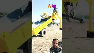 dump type jcb farmers _ good helper #quality  #crane #tractor #jcb