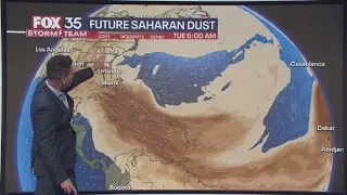 Saharan dust cloud on its way to Florida