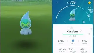 WE CAUGHT SHINY RAINY CASTFORM! POKEMON GO WEATHER WEEK EVENT 2021!