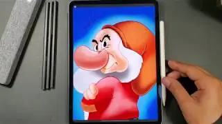 Draw, Snow White the 7 Dwarfs(Mr. Grumpy)
