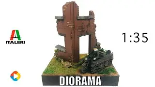MI PRIMER DIORAMA - ITALERI HOUSE CORNER | ESCALA 1:35 | EN ESPAÑOL - DonGregorioYJack
