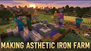 Making Aesthetic Iron Farm | Last SMP | Stream #1 | #minecraft #shorts #live