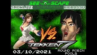 Seescape Timeskip #1 Tekken 7 Tournament Round Robin Pools BigBossu.exe (Law) vs Snowlite (Nina)