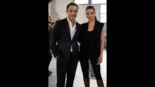 Newlyweds Ed Westwick and Amy Jackson look more loved-up than ever as they sit front row at the Elis
