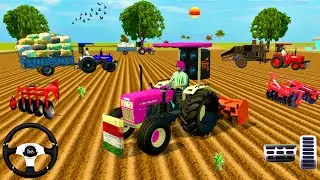 🛑SWARAJ 🚜MHINDRA 🚜POWERTRAC🚜 MESSI TRACTOR 🌱FARMING 3D GAMING VIDEO #trending #viralvideo 