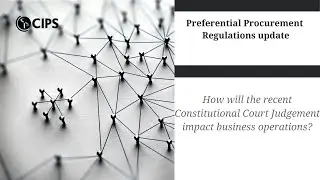 Preferential Procurement Regulations Update Discussion